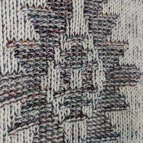 VTG Aztec Tribal Pastel Knit Pullover Sweater - Picture 2 of 7